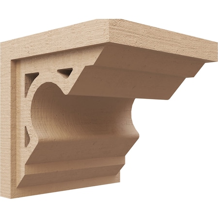 Ekena Millwork 12"W x 12"D x 12"H Wide Sheridan Rough Cedar Woodgrain TimberThane Corbel, Primed Tan CORUR12X12X12SHERCPR